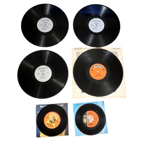 Lot of 7 Vintage Top Dancing Hits 33 rpm Vinyl Records 2 45 rpm - Picture 4 of 16